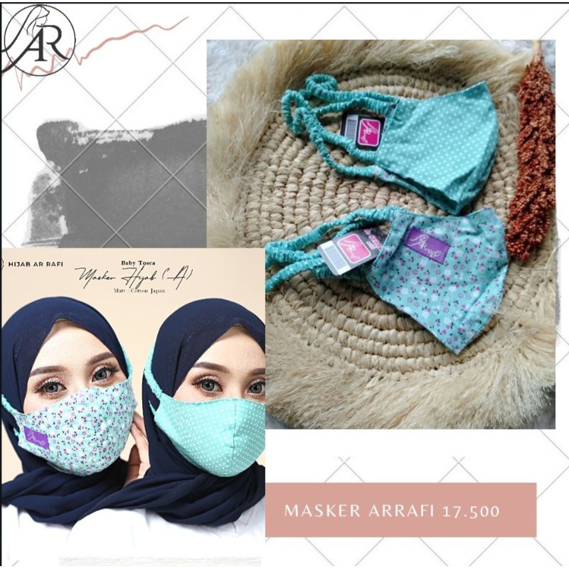 MASKER HIJAB || MASKER HIJAB KATUN JEPANG || MASKER ARRAFI A || NOVA ARRAFI