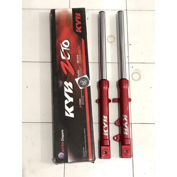 Shockbreaker depan tele KYB zeto original baru red color as 33