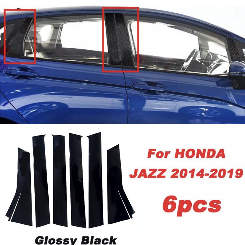 Sticker Stiker Pilar Garnish Panel Honda Jazz GK5 GEN 3 2014 - 2019