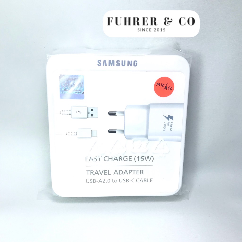 Charger Samsung Galaxy M20 A20 A30 A50 Fast Charging Original