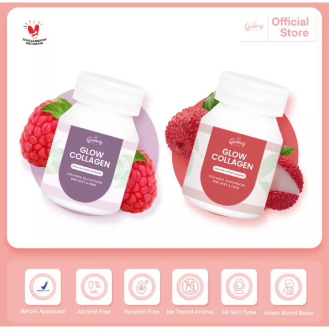 TERLARIS GLOW COLLAGEN QUEENZY SKIN / Glow Collagen QUEENZY Minuman Collagen Collagen Drink Queenzy 