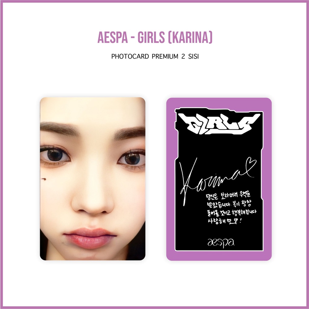 [SET] Photocard Aespa Girls