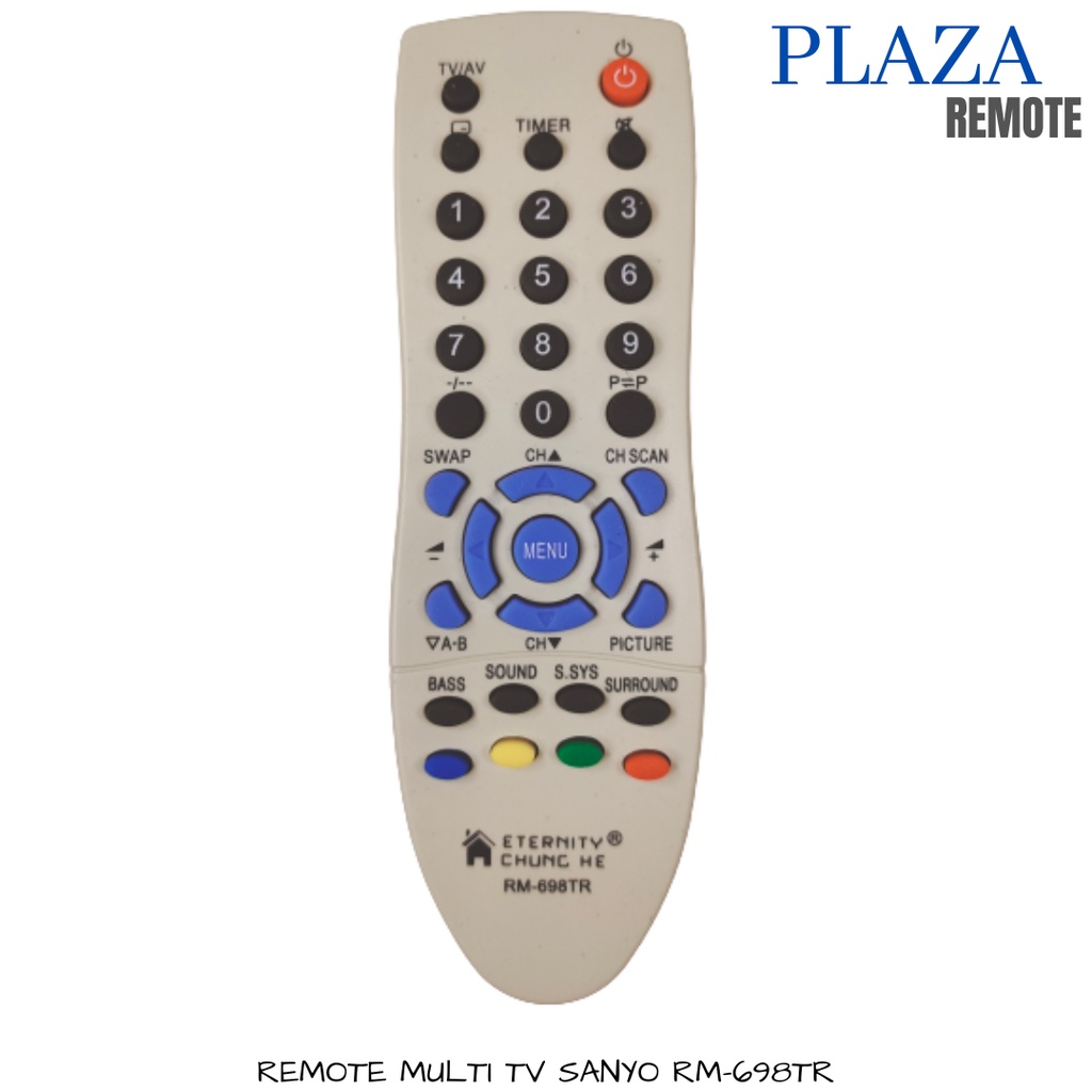 REMOTE TV SANYO FUJITEC JXPSG MULTIFUNGSI TANPA SETTING