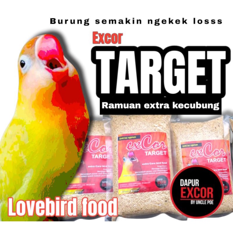 Pakan Lovebird Harian & Lomba Ramuan Extra Kecubung Ngekek Konslet Fighter EXCOR Target - 500gr