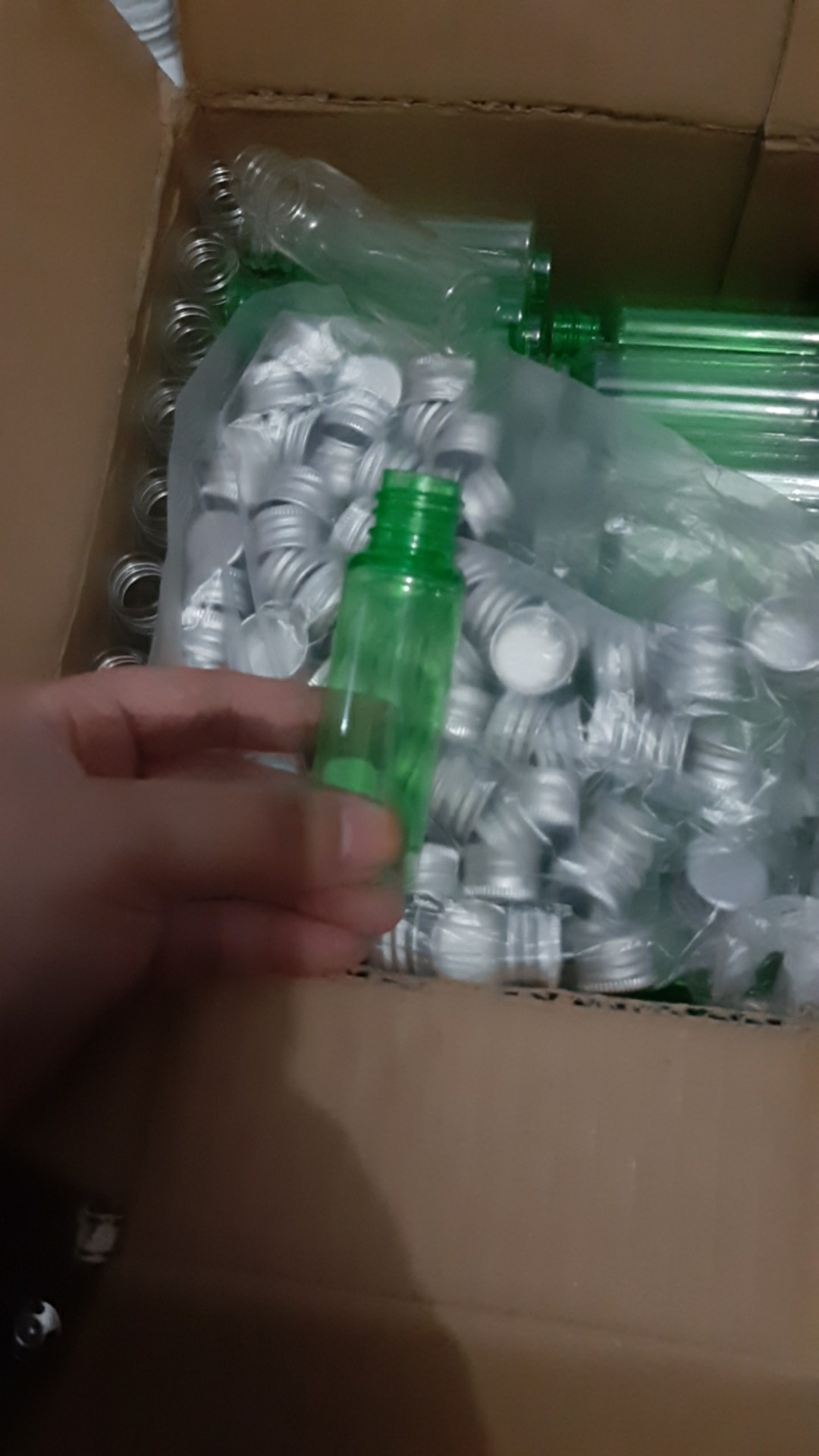 Botol Plastik Pet 30 Ml Bening Tutup Alumunium Minimal 20 Pcs