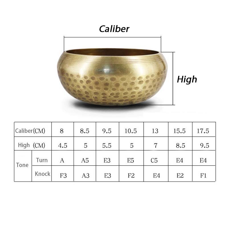 ASTARA - Singing Bowl Nepal Lonceng Tibet Buddha Diameter Mangkuk Suara Buddha 8cm Untuk Meditasi