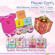 4pcs Jumper Pendek + 3 Pasang Kaos Kaki Bayi Lovelle Cart's 3-12m Carters Bodysuits BELLA SHOP