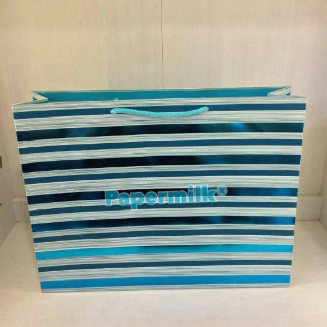 

Paper bag silver uk 42x12x33