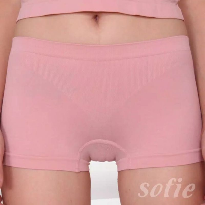 SOFIE CD Wanita Boxer Rajut Stretch 3074 &amp; 3092 Nyaman di Pakainya