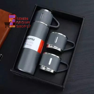 Termos Vacuum Flask Set Sultan Botol Minum Cangkir Premium 500ml