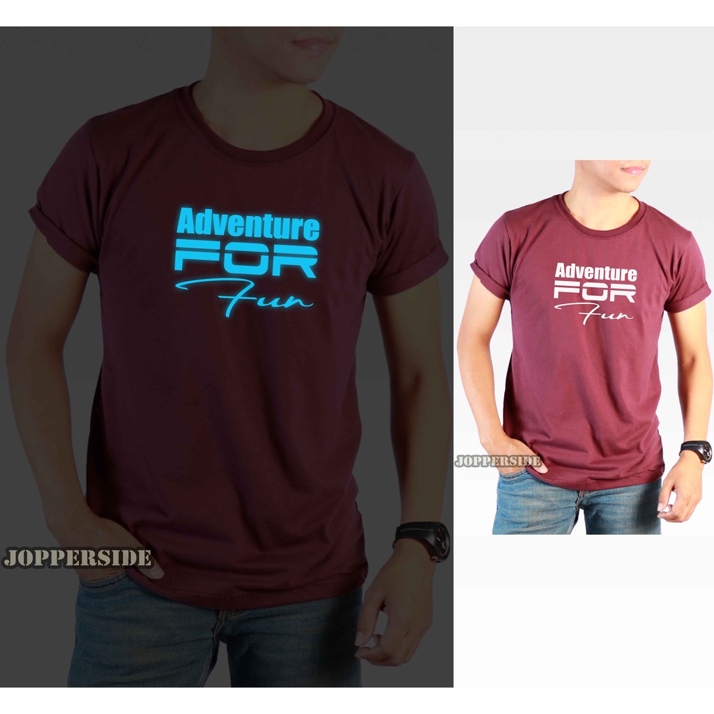 JOPPERSIDE TSHIRT KAOS DISTRO MTMA MY TRIP MY ADVENTURE TRAVEL GLOW IN THE DARK PRIA TS66 GID