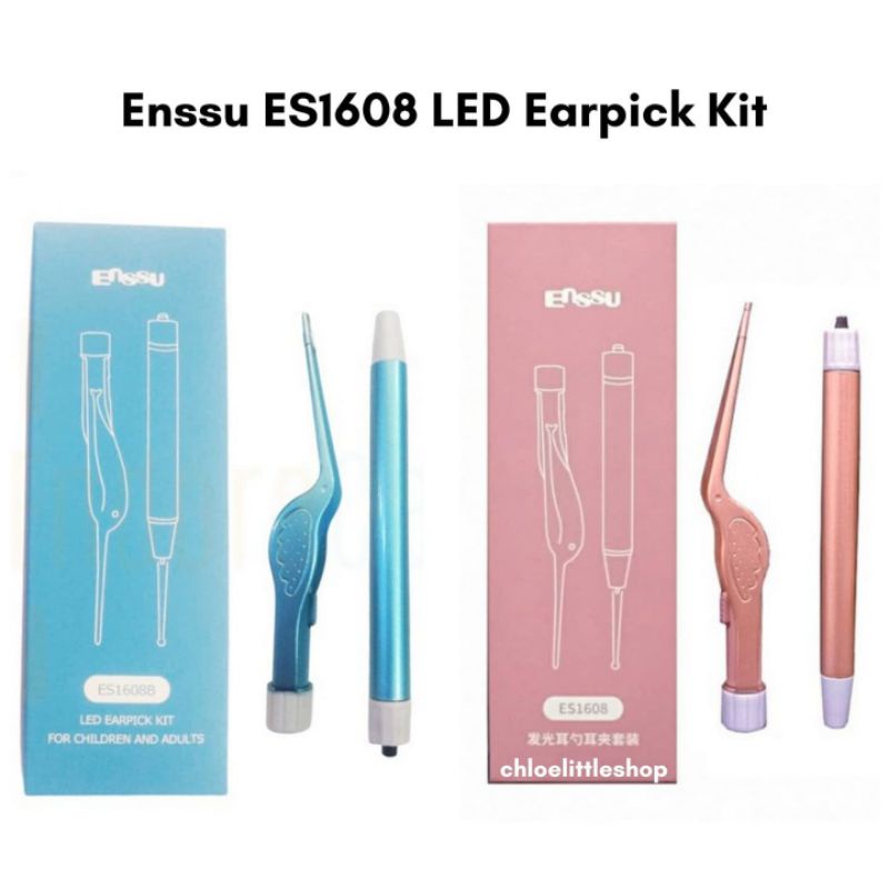 Enssu Led Earpick kit (ES1608) - Alat Pembersih Telinga / Korek Kuping Ennsu