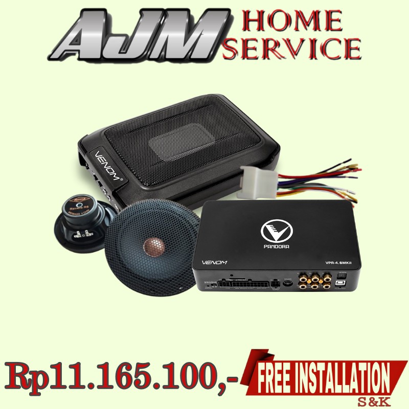 Paket OEM reverb Acoustic R61 + DSP VENOM 4.6 MK II + Sub VENOM 6.8 PB