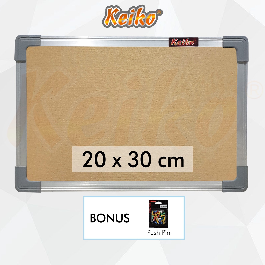 

Softboard / Pin Board / Cork Board / Papan Pengumuman / Mading Gantung Polos Keiko 20 x 30 cm