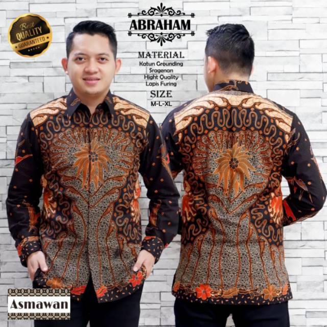 BAJU BATIK ABRAHAM LENGAN PANJANG ORIGINAL