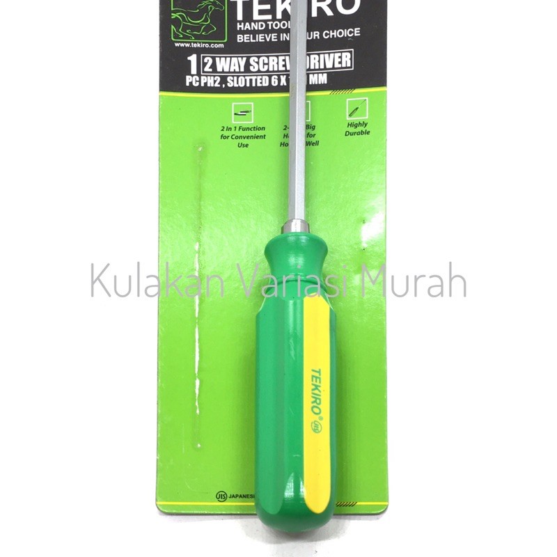 Tekiro OBENG Bolak Balik 2 BB WAY SCREWDRIVER 2 ARAH JAPAN TECHNOLOGY