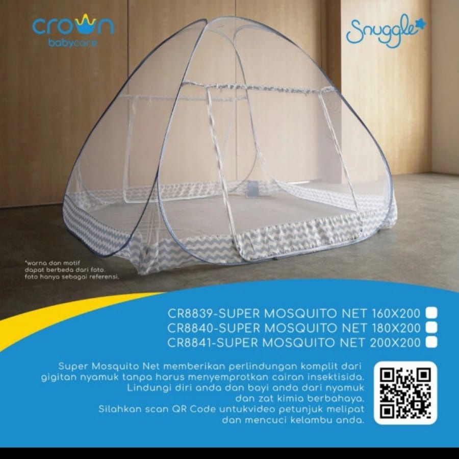 Snuggle Super Mosquito -  Kelambu Lipat