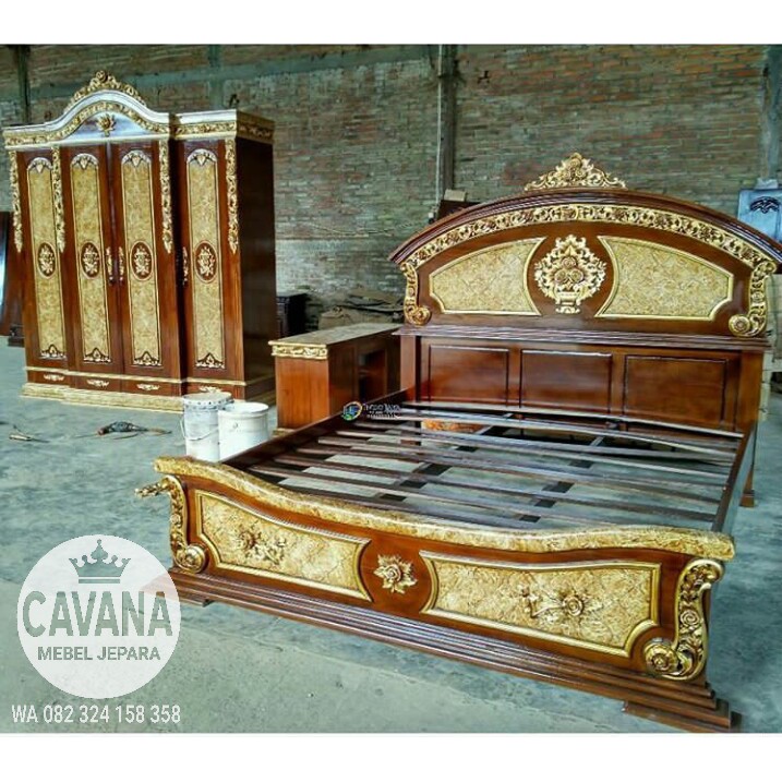 Kamar Set Angola jati (Dipan,almari,nakas,mejarias,tempat tidur,lemari pakaian)