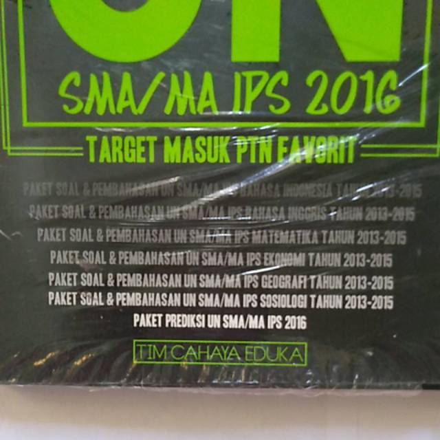 Buku Solusi Jitu Lulus UN SMA/MA IPS 2016 Target Masuk PTN Favorit