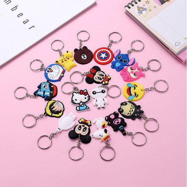 PEACH - Gantungan Kunci Karakter Unik Keychain PVC Souvenir / Souvenir Gantungan Kunci Karakter Lucu G210-4