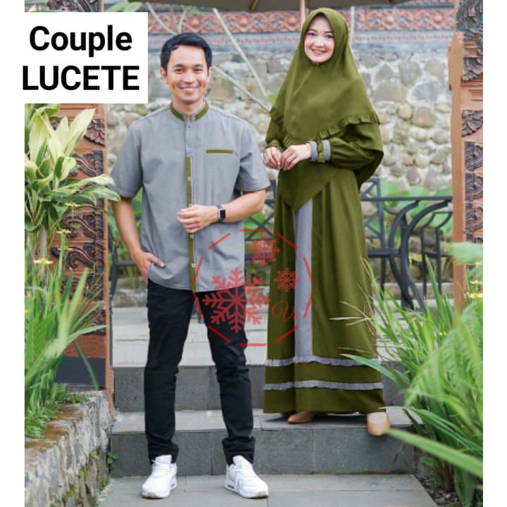 COUPLE LUCETE / CP GAMIS KOKO PRIA WANITA / BAJU MUSLIM / PAKAIAN PESTA