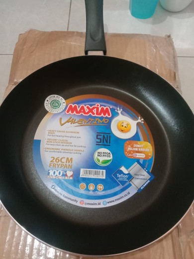 Maxim Valentino Frypan 22cm Wajan Penggorengan Teflon Fry Pan 22 Cm