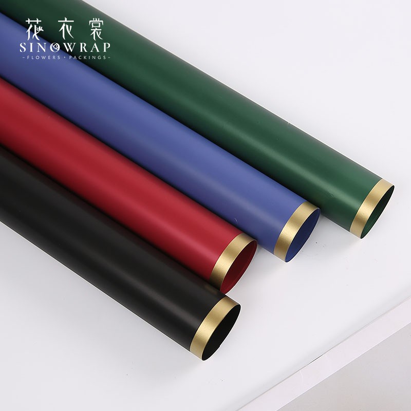 

[1 PAK / 1 PACK] KOREAN KERTAS BUNGA ECER LINE GOLD WARNA SOLID KERTAS BUKET BUNGA FLOWER WRAPPING WATERPROOF 1 PAK PAPER BISA CAMPUR WARNA WARNI