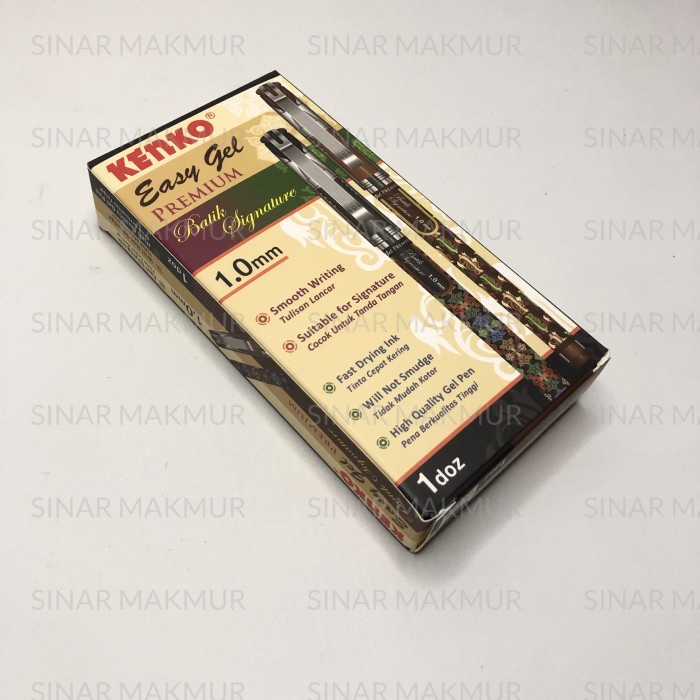 

Limited Pulpen / Pen Gel Batik Signature 1.0Mm Easy Gel Premium Kenko (Lsn) Terbatas