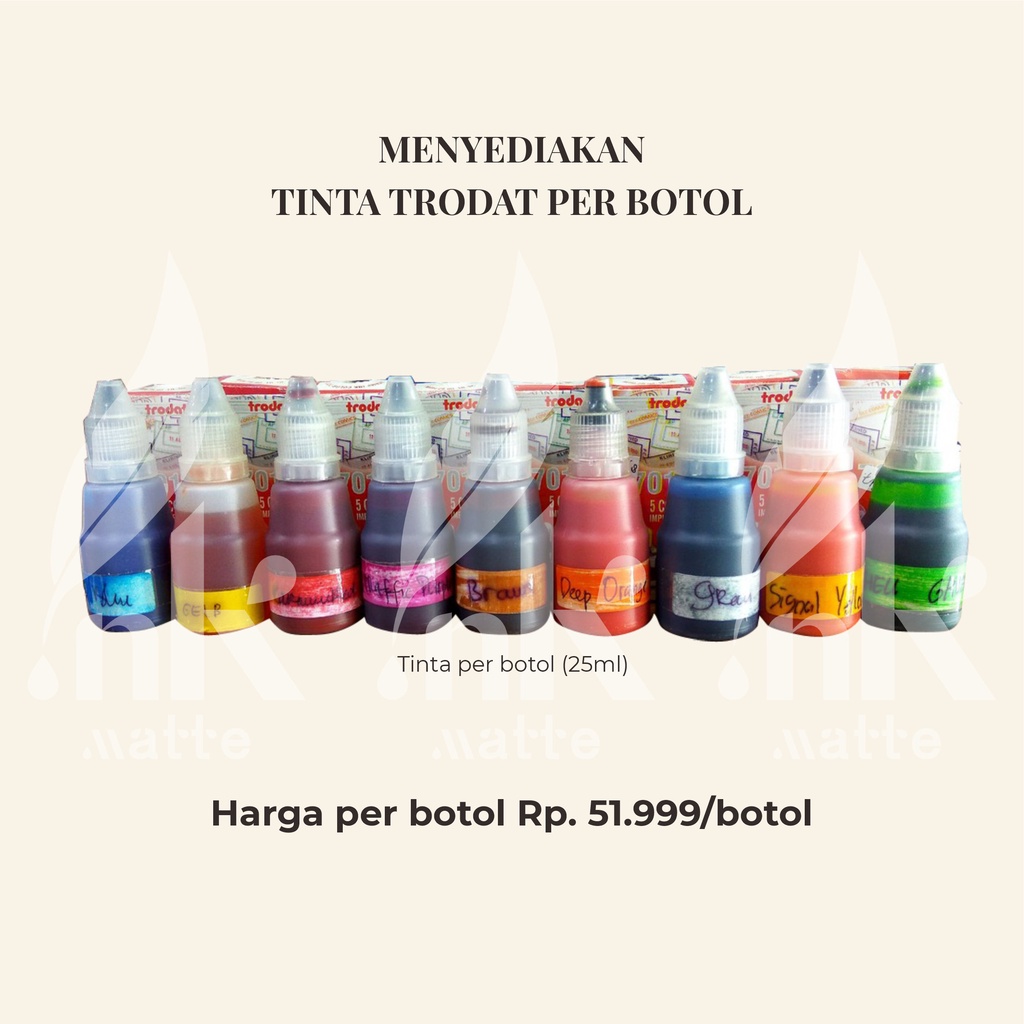 

TINTA REFILL STEMPEL TRODAT PER BOTOL ISI 25 ML