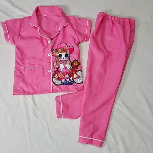 HTPfashion baju  tidur piyama pajamas anak  anak  LOL LED 1 