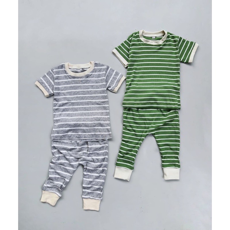 One Set Setelan Anak Laki Laki Cowok Perempuan Cewek Jogger / Kaos Anak dan Celana Panjang Anak Bayi