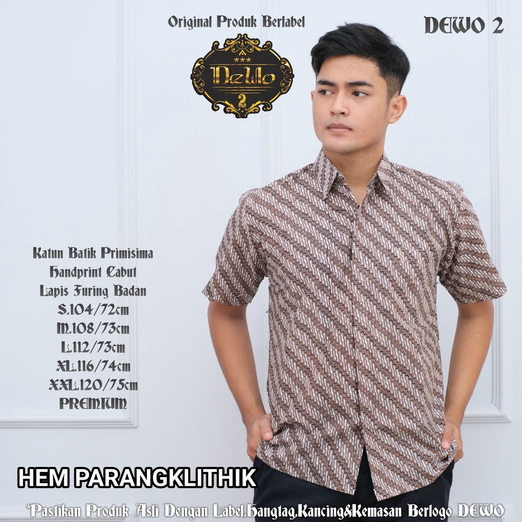 Hem Batik Pria Murah Parangklithik ori by Dewo