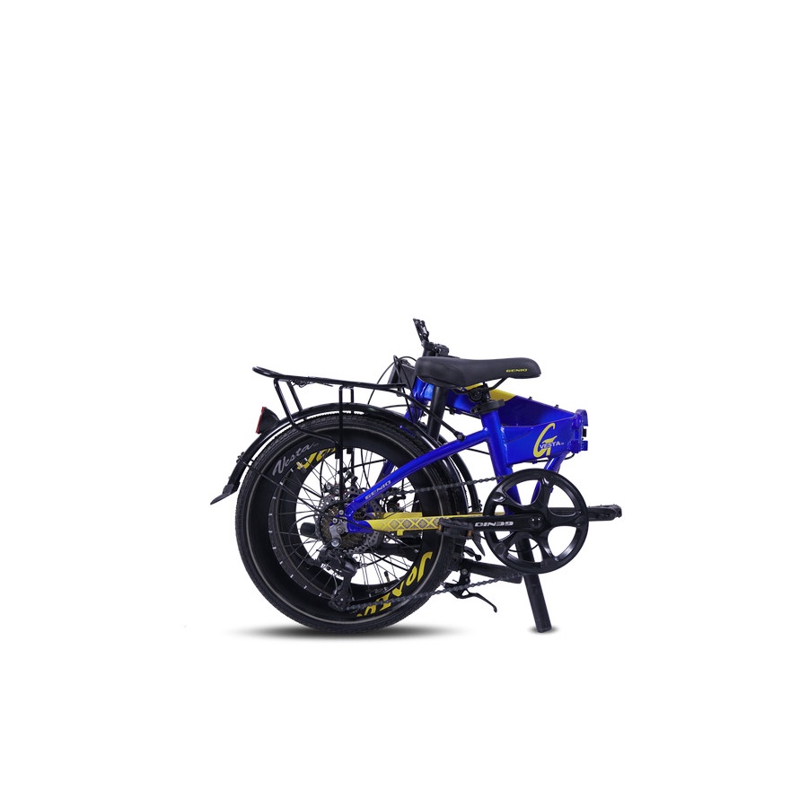 Sepeda Lipat Folding Bike Genio Vesta 1.0 Alloy 20 inch 8Speed Folding Bike Garansi SNI-5