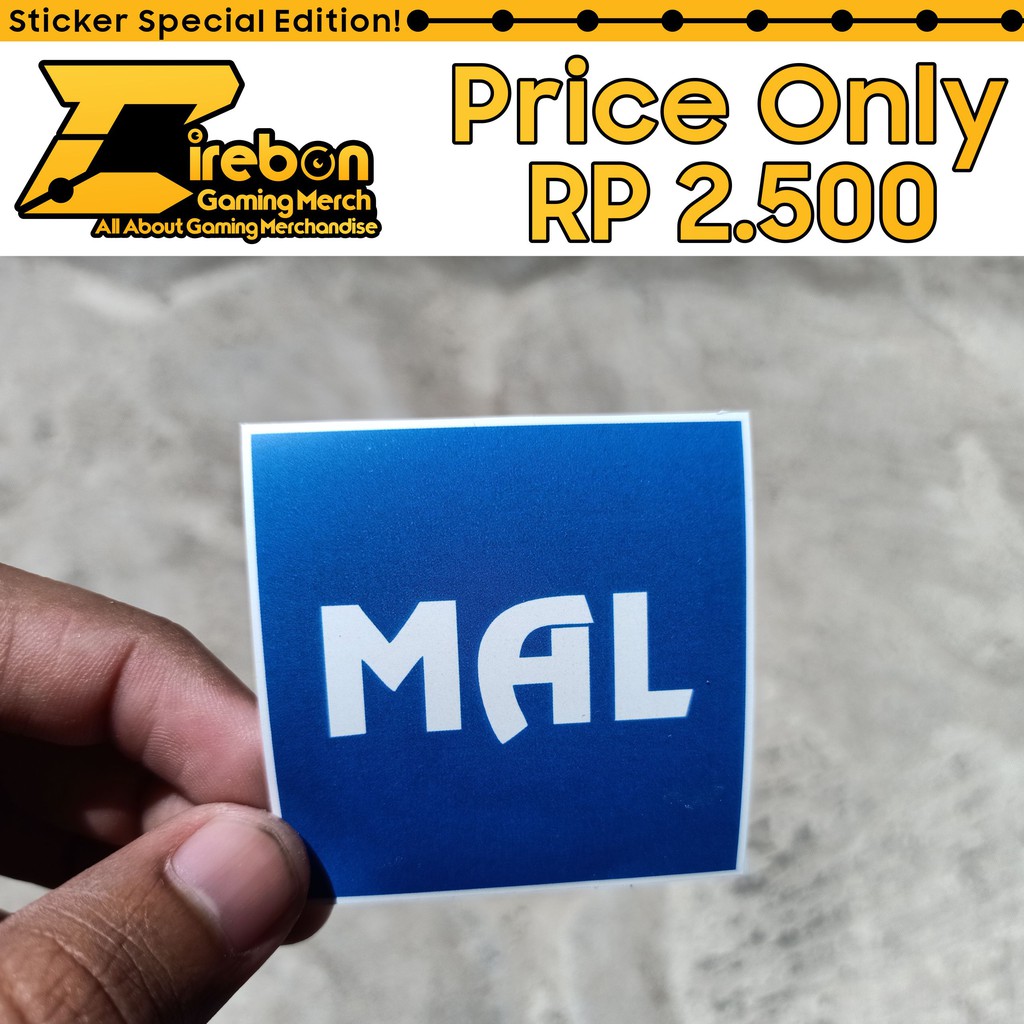 

Sticker Stiker Mal MyAnimeList Blue