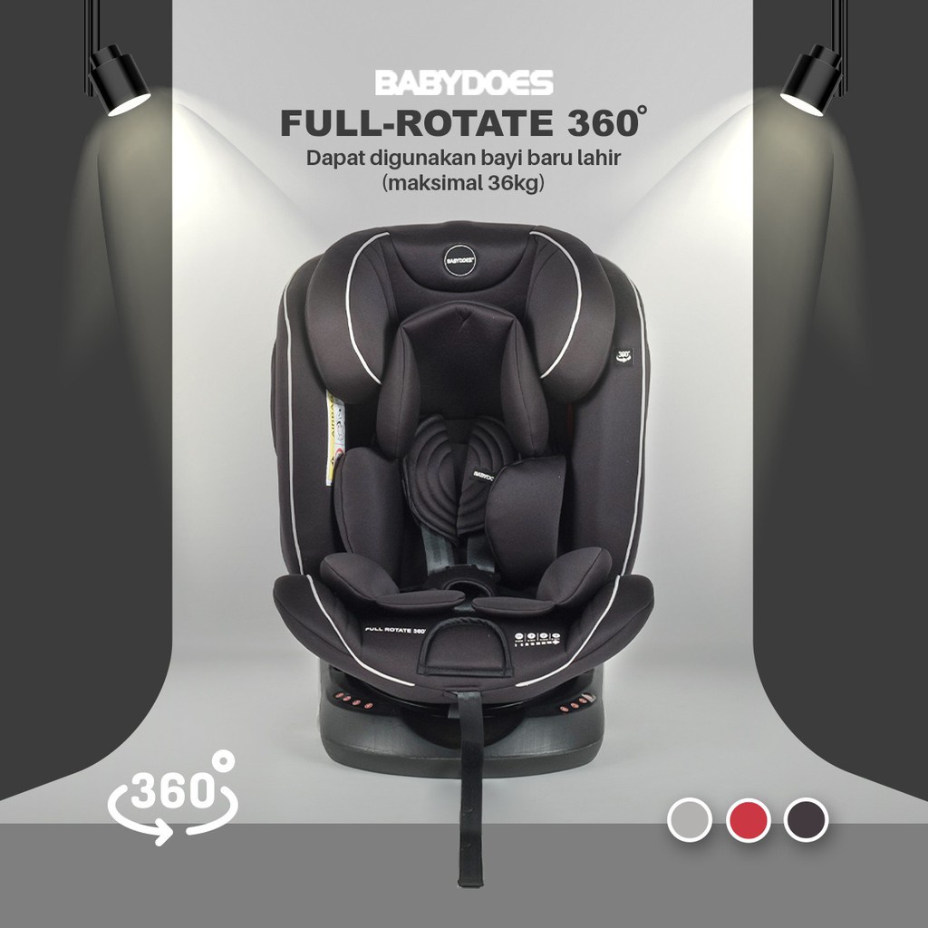 Makassar - Carseat Babydoes Isofix Full Rotate 360 Derajat CH 8735 ( New Model ) / Transporter 8738 SN ( 360˚ Rotated ) ISOFIX Kursi Mobil Bayi