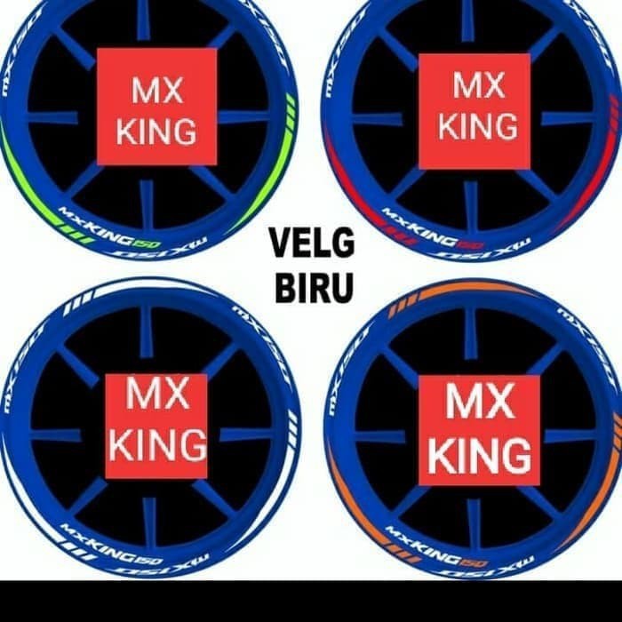STICKER VELG CUTTING STICKER MX KING velg biru7