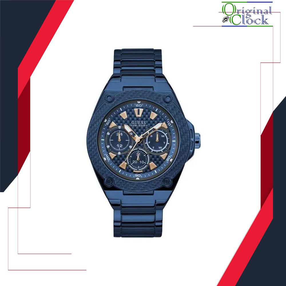 JAM TANGAN PRIA WANITA | RANTAI | KULIT | KARET | MURAH | PRIA GUESS FASHION W1305G4 - STAINLESS STE