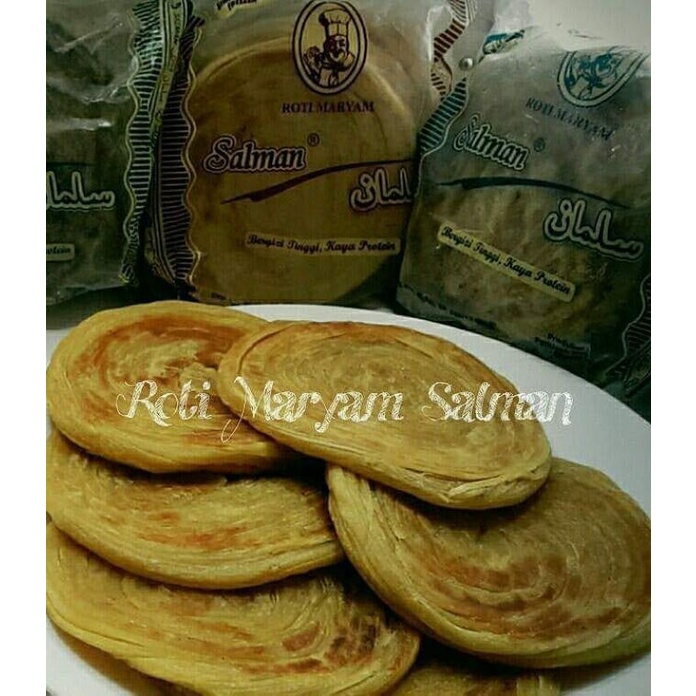 

roti maryam salman frozen varian rasa per pack isi 5 biji roti maryam roti frozzen