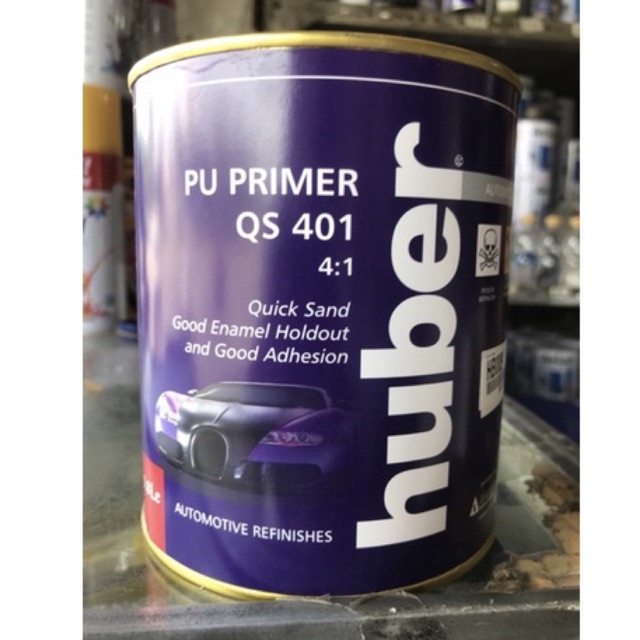 Epoxy Pu Huber 1 Liter Set QS 401 Cat Dasar Logam Besi Plat Dll