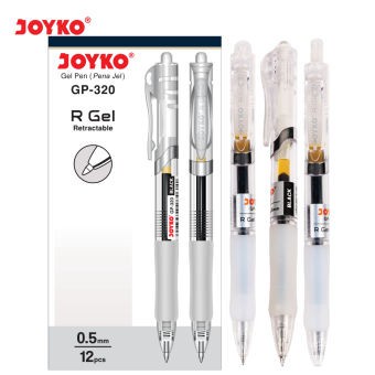 

(PACK) Pulpen / Pen / Ballpoint Gel - Joyko R Gel GP-320