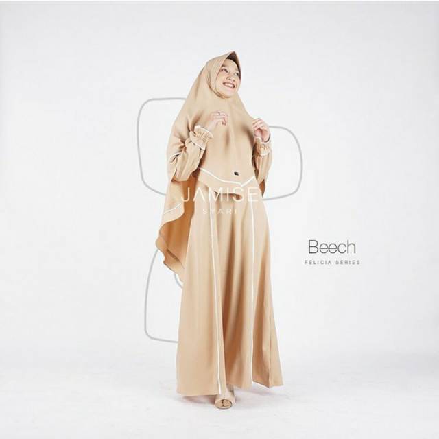 Set Gamis | Felicia Series - Beech (XS/NonPad) by Jamise Syari