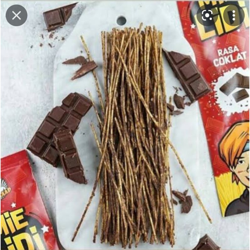 

mie lidi coklat