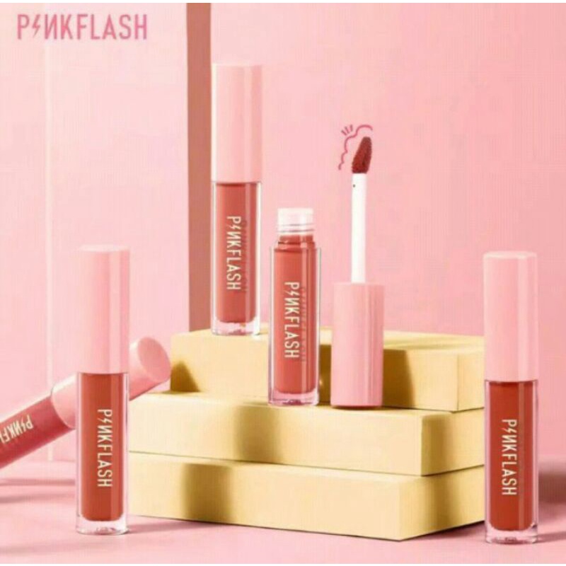 Pinkflash Lipstick Cair Matte Tahan Lama Anti Air