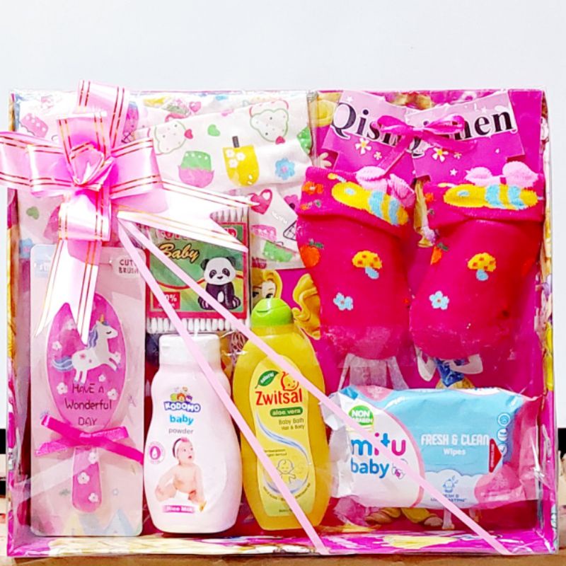 Hampers Perlengkapan Mandi Bayi Baru Lahir Kado Bayi Baru lahir Cantik Paket hemat Premium Baby Gift Set