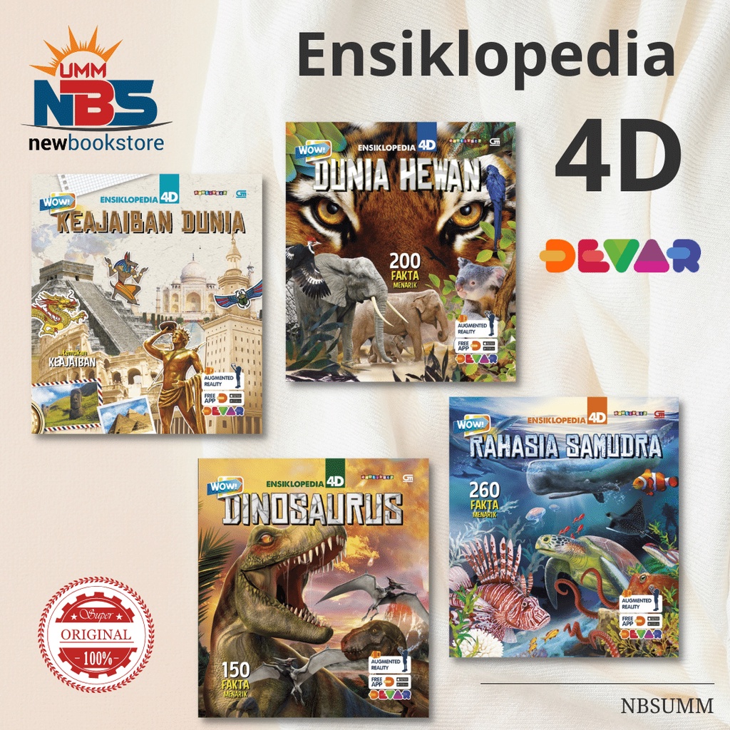 Wow Ensiklopedia 4D : Rahasia Samudra - Dinosaurus - Dunia Hewan - Keajaiban Dunia | Devar Entertain