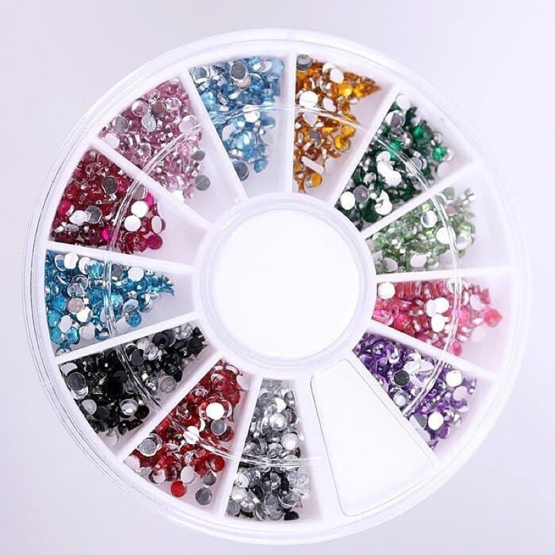 Manik Hias KUKU Rhinestones nail art wheel manik-manik kuku