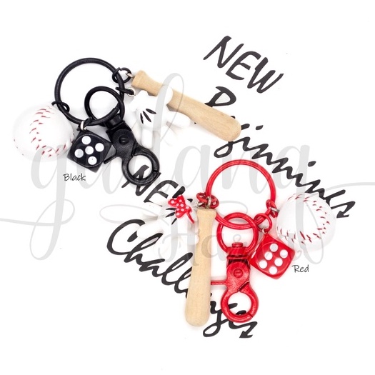 Gantungan Kunci Baseball Couple Keychain Bola Lucu GH 302311