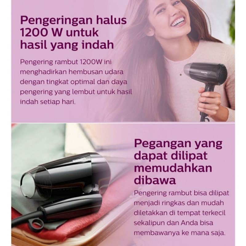 PHILIPS Essential Care BHC010/12 Hair Dryer BHC010 (100% ORI)