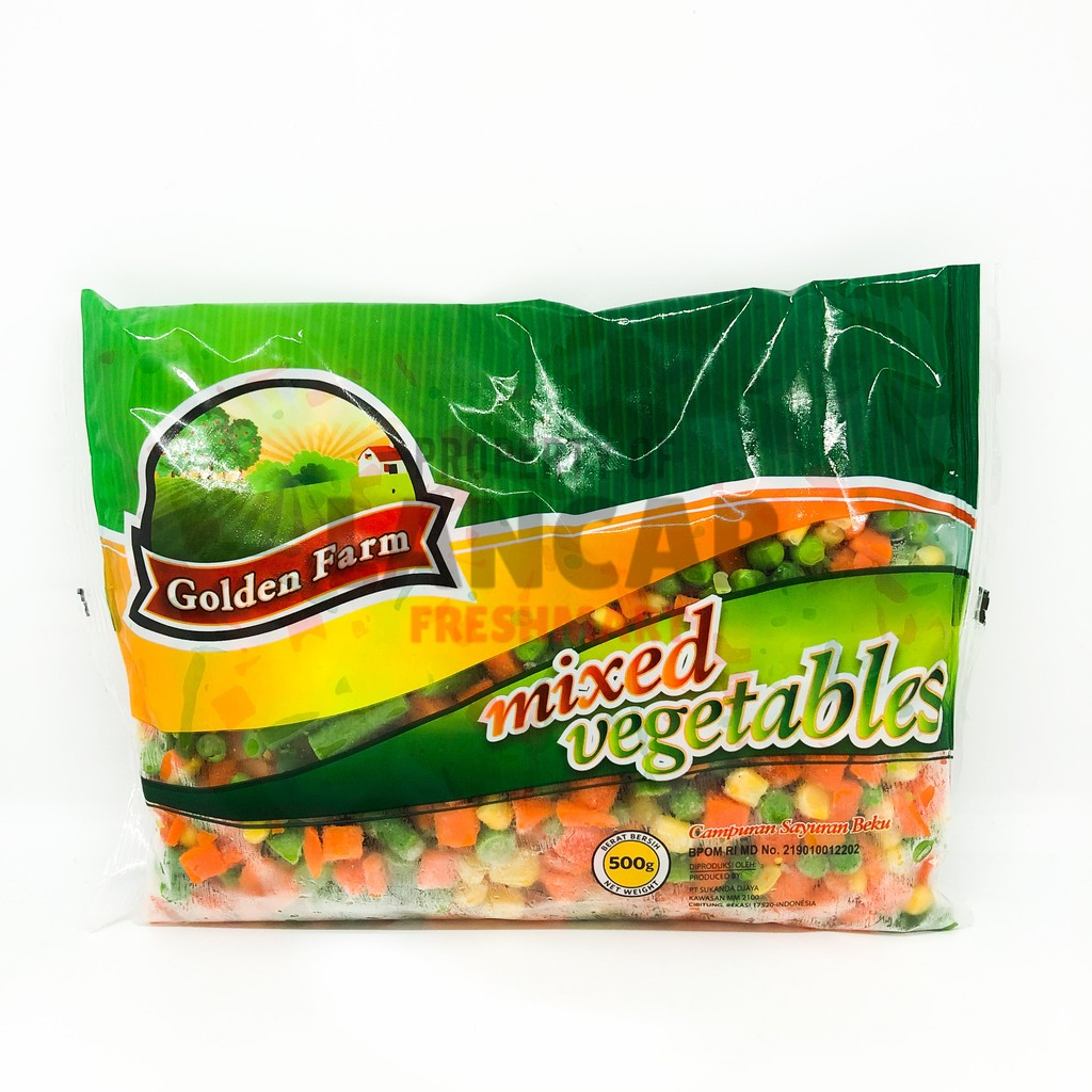 GOLDEN FARM MIX VEGETABLES / SAYURAN BEKU 500GR