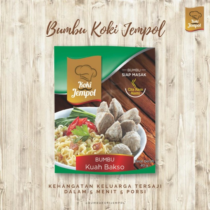 

SAUS-DRESSING- KOKI JEMPOL BUMBU KUAH BAKSO -SAUS-DRESSING.